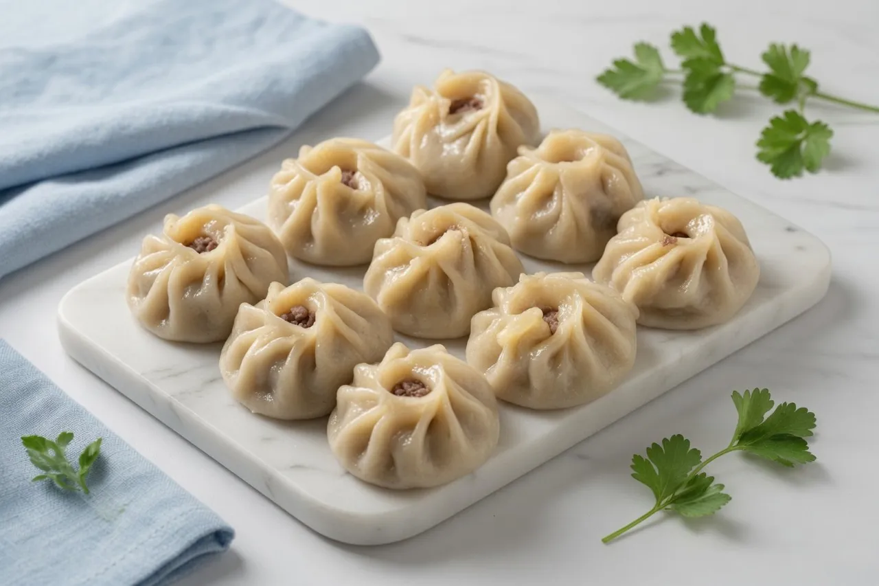 Буузы на пару мясные