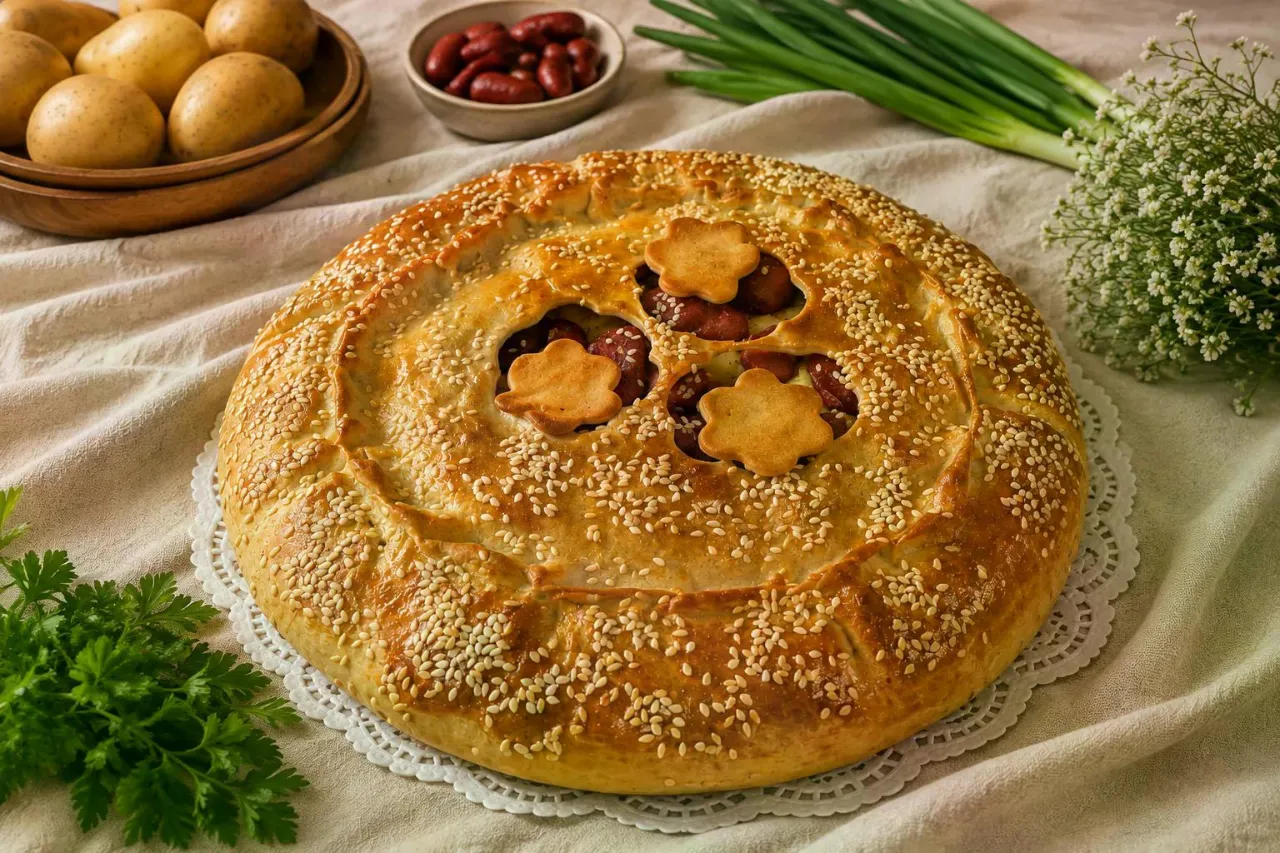 Пирог "Богатырский" 24 см
