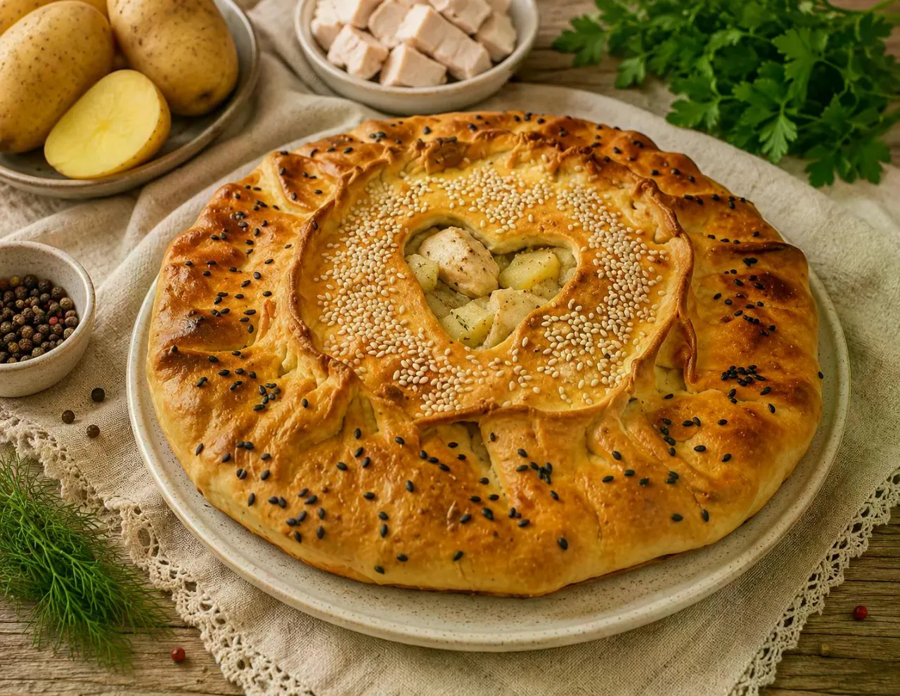 Пирог "Курочка" 24 см