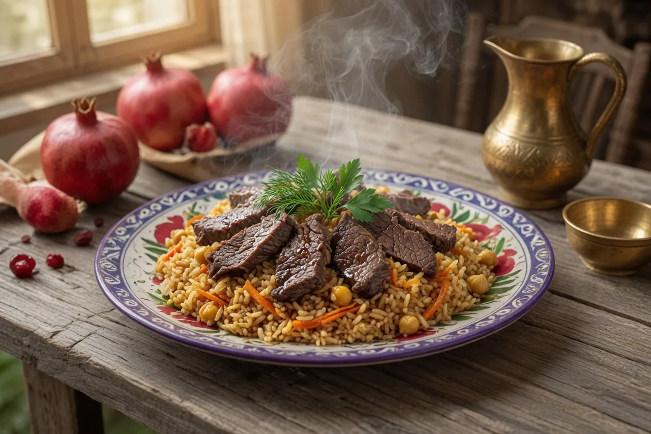 Плов узбекский с говядиной 550 г