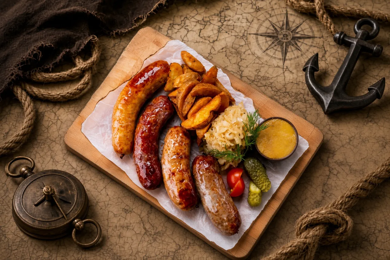 Колбаски из портовой таверны: куриные